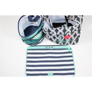 Thirty-One Bag Lot 3 Piece Set Organizer Tote Caddy Pouch I Love Thirty One
